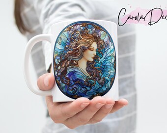 Angel Fairy Mug - Created Using Sublimation Method, Unique Gift for Angel Fairy Lovers #2