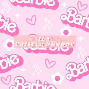 Magical Doll Girl Seamless File, Fairytale Fabric, Princess Fabric, Magical Party Girl, Girls Fabric, Doll Seamless File, Play Dolls