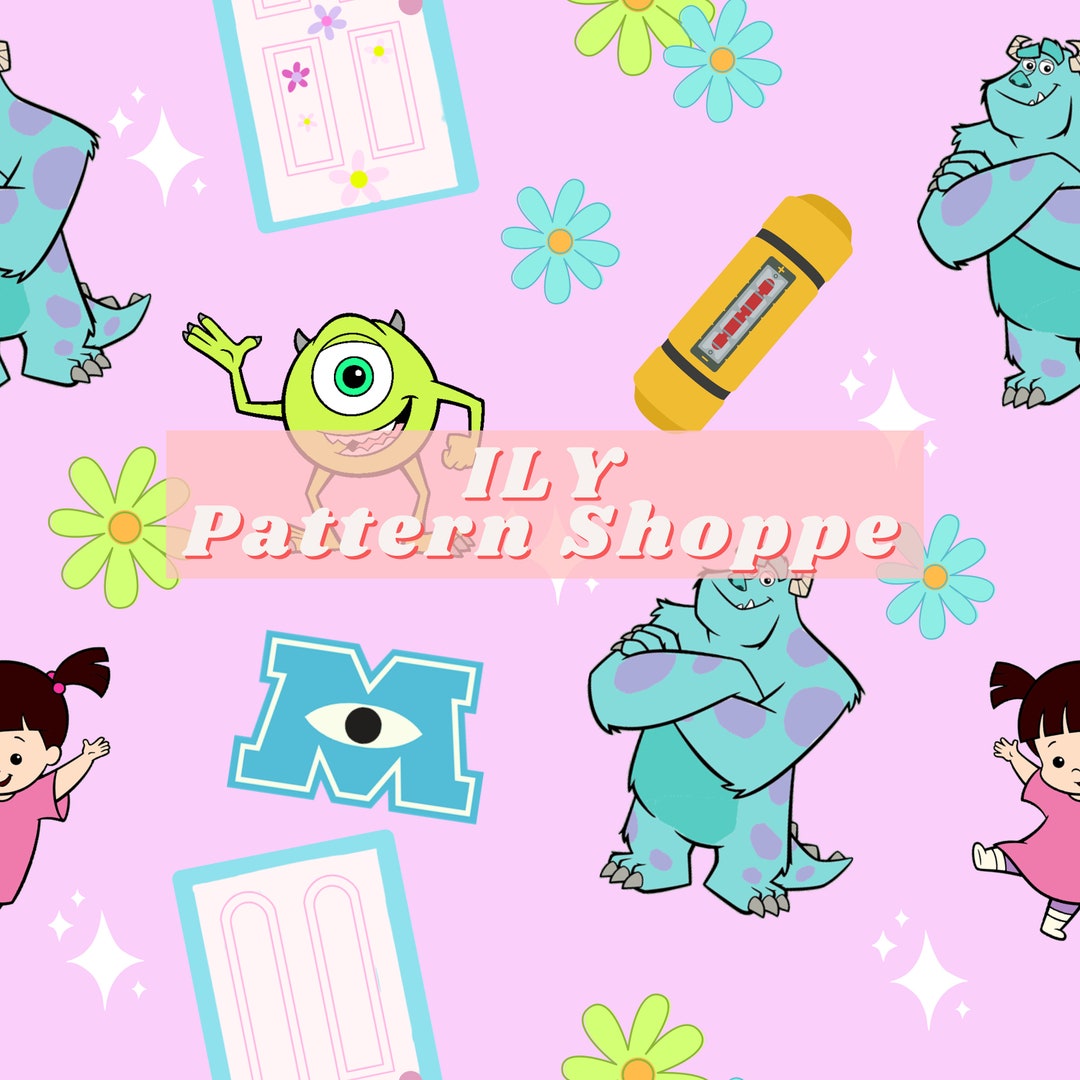 Magical Monsters Seamless File, Fairytale Fabric, Kids Fabric, Magical ...