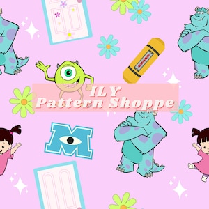 Magical Monsters Seamless File, Fairytale Fabric, Kids Fabric, Magical Friends, Childrens Fabric, Best Friends Seamless File, Character