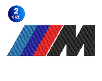 Diseño de bordado BMW M (2 tamaños) / Diseños de bordado de coches BMW