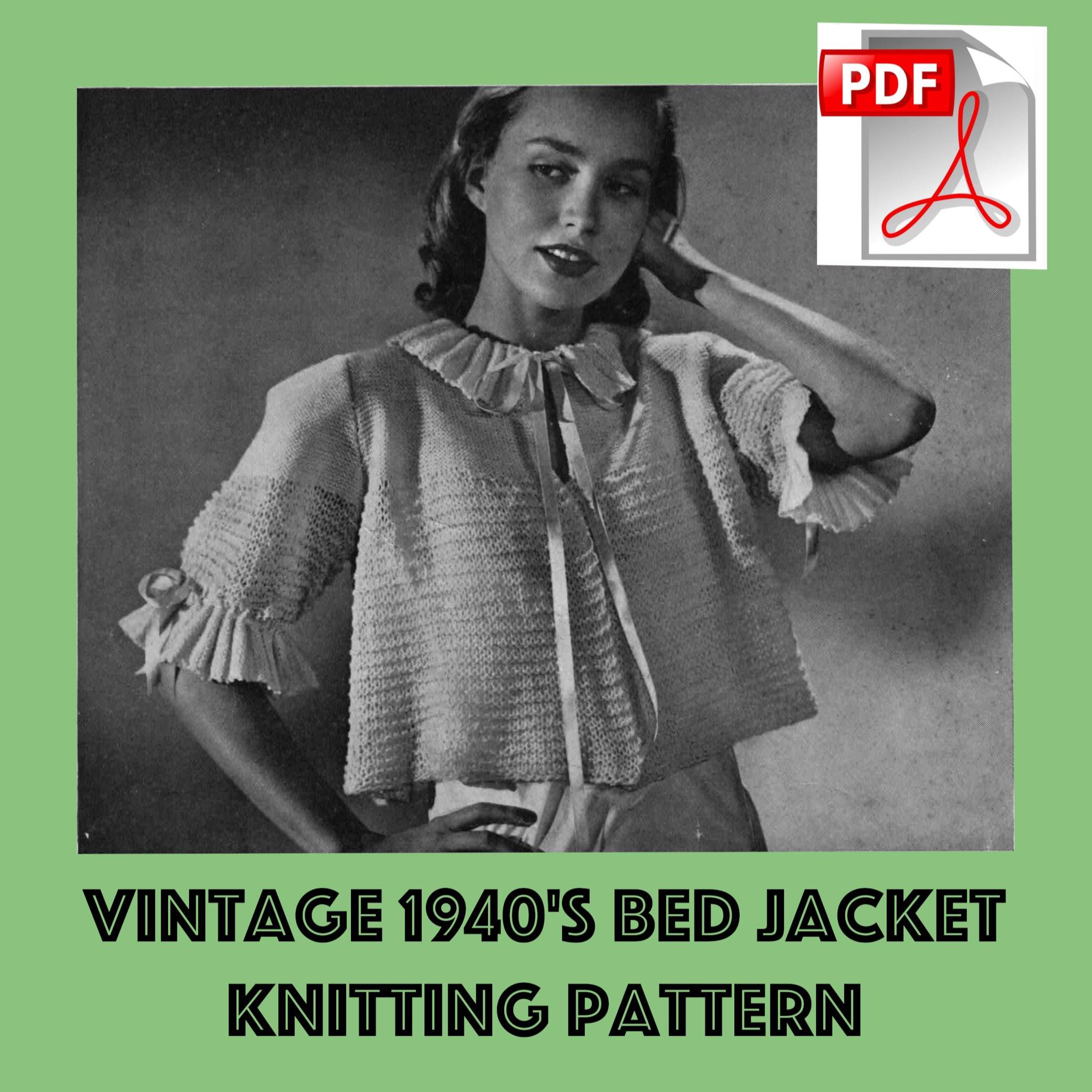 1940's Bed Jacket - Etsy