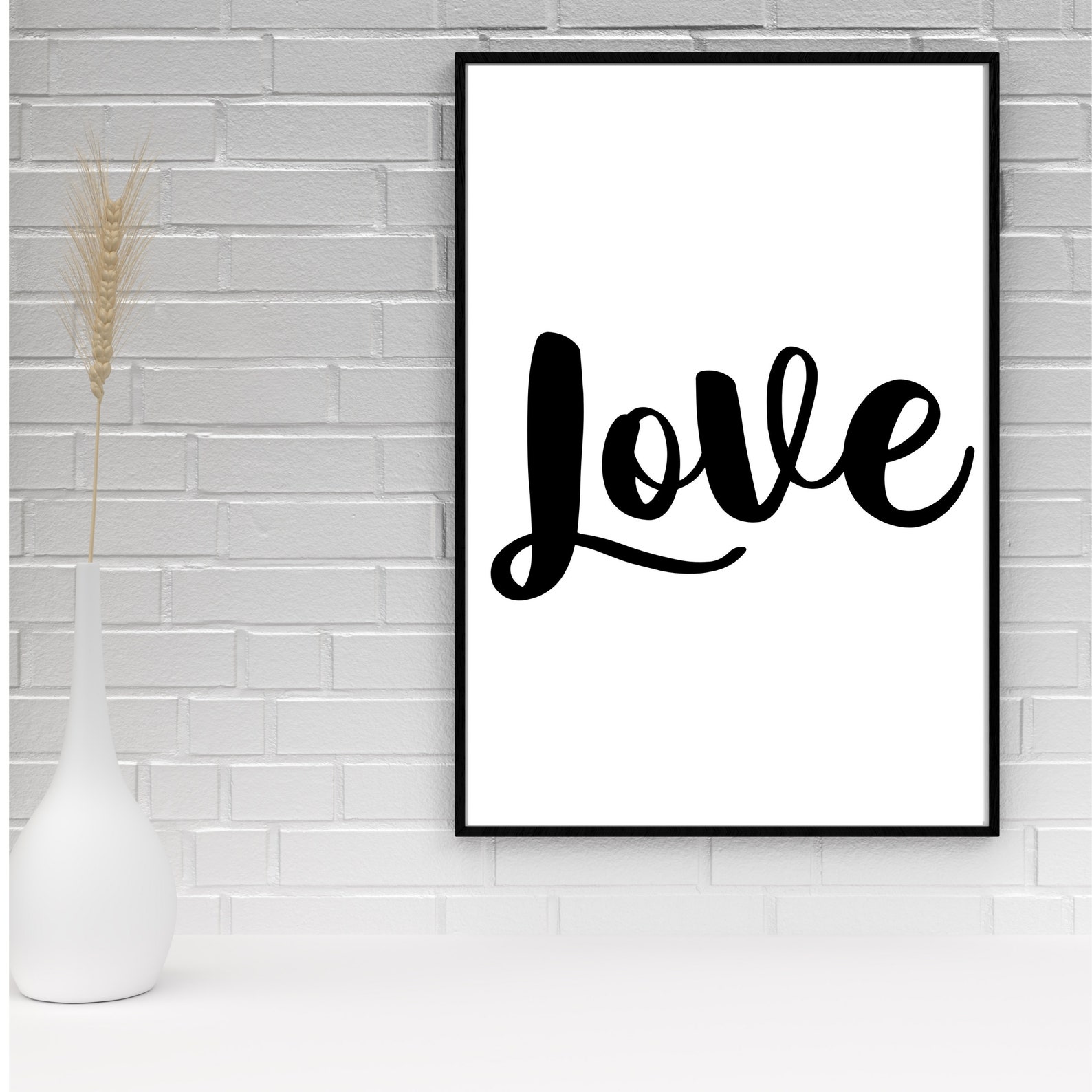 Love, Wall Art Quote, Printable, Instant Download, Home Decor, Modern ...