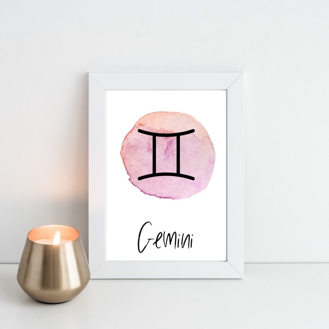 Gemini Zodiac Sign Astrology Wall Art Printable Home Etsy Italia