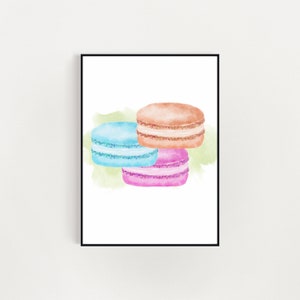 Macaroons, Wall Art, Printable, Instant Download, Macaroon Art, Macaroon Digital Print, Fashion Art, Food Wall Art, Macaroon Decor