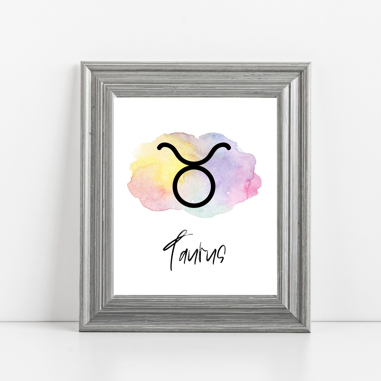 Taurus Zodiac Sign Astrology Wall Art Printable Instant Etsy