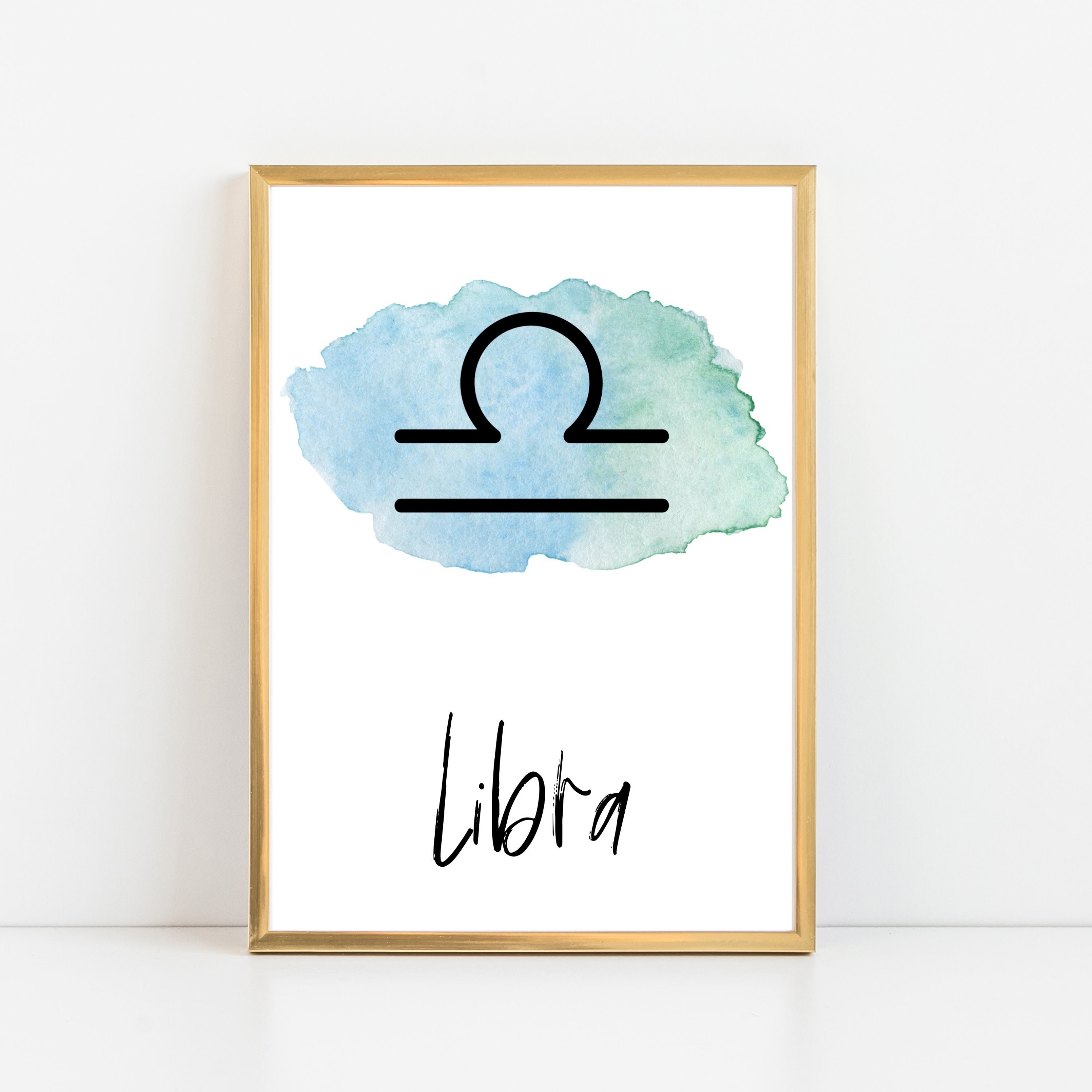 Libra Zodiac Sign Astrology Wall Art Printable Instant pic