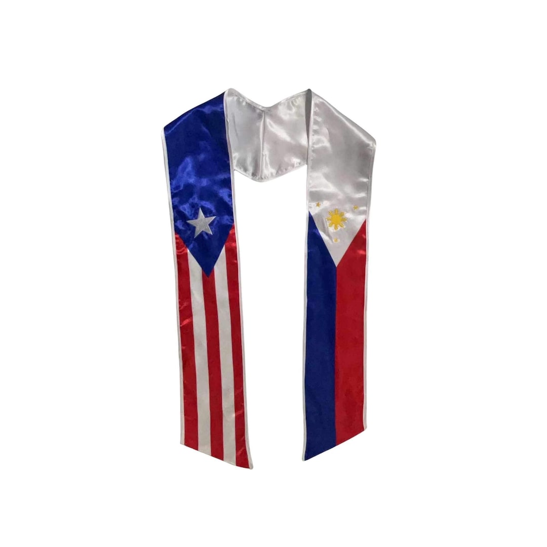 Philippines/ Puerto Rican Graduation Stole/sash - Etsy