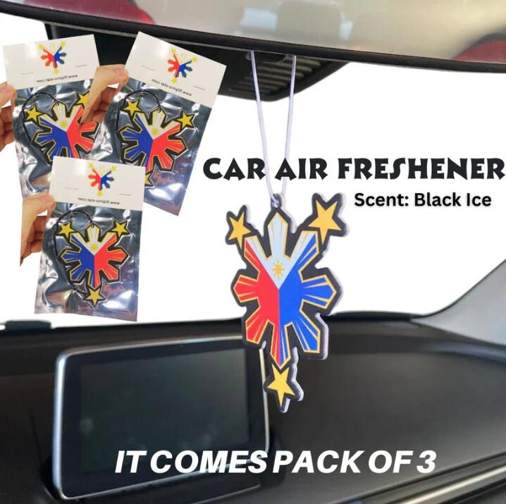 Philippine Flag Inspired Car Air Freshener 