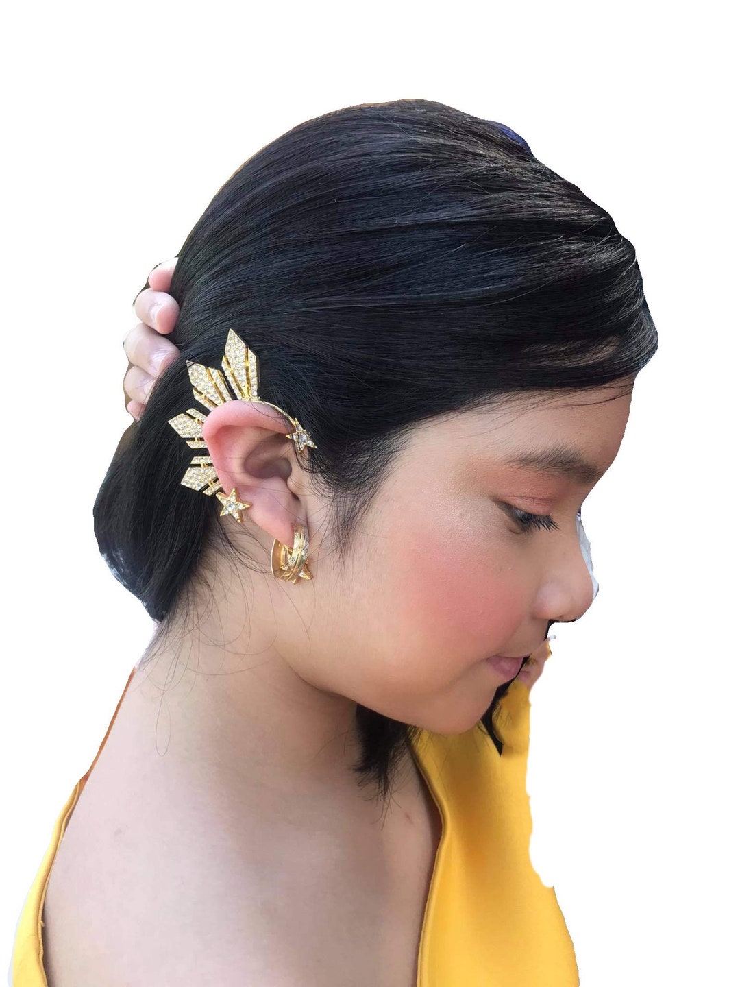 Ms. Universe Catriona Gray Inspired 3 Star and the Sun Ear Cuff Etsy