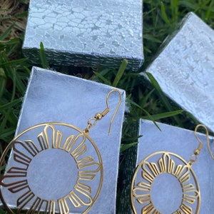 Sun Earrings Inspired by Philippine Flag