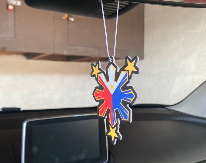 Philippine Flag Inspired Car Air Freshener Etsy