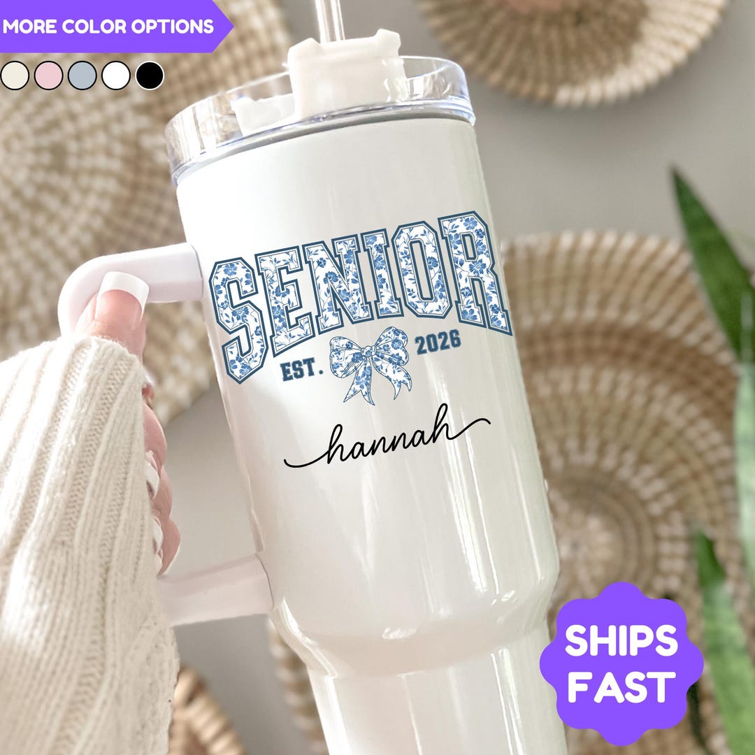 Senior 2026 Tumbler Personalized Graduation Gift Custom Name Cup Class ...
