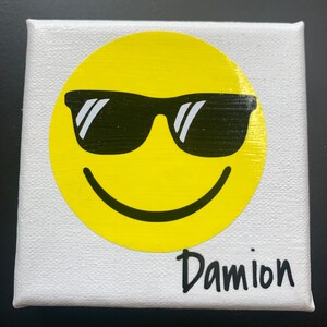 Happy Face Boy Canvas, Kids canvas, Kids decor, Happy Face decor