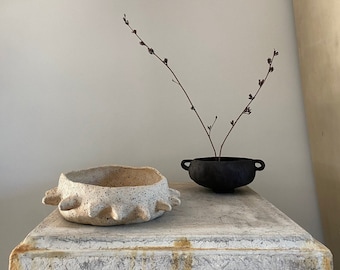 MADE TO ORDER- Bidu Living Handmade Wabi Sabi Spike Bowl, Unique Ceramic Pottery Decor