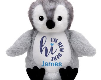 Personalized Newborn Stuffed Animals ~ Keepsake Gift ~ Baby Girl ~ Baby Boy