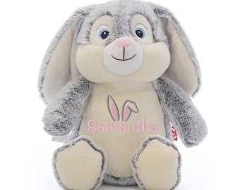 Personalized Easter Stuffed Animal ~ Embroidered Baby Plush ~ Bunny Ears