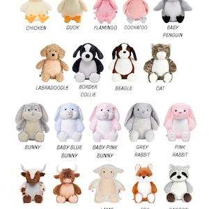 Personalized Birth Stat Stuffed Animals ~ Keepsake Gift ~ Baby Girl ~ Baby Boy