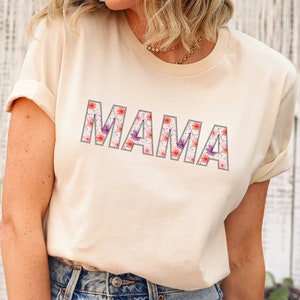 Mama Script Tshirt, Mom Gift, Boho Mama Tshirt, Mother Gift, Mother&#39;s Day Gift, Gift For Mom, Gift For Wife, Shirt for Women, Shirt for Her