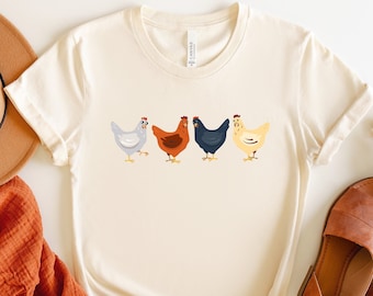 Mothers Day Chicken Shirt, Mom Gift Women's Chicken Shirt, Funny Farmer Shirt, Chicken Lover Shirt, Country Woman Shirt, Love Chickens