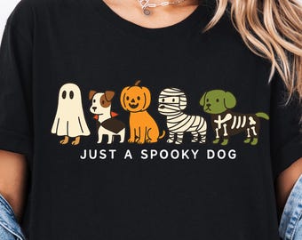 Halloween Dog Shirt Cute Puppy Costume Fall Pet Clothes Dog Lover Gift Funny Halloween Tee Spooky Dog Halloween Outfit
