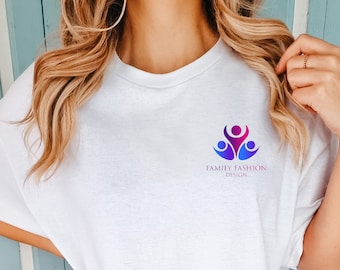 Personalized Logo Tee, Custom Logo Tshirts, Custom Design Tee, Custom Text Tshirt, Your Business Logo or Brand Logo Shirt, Team Logo Shirt