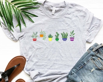 Plant LGBTQ Pride Shirt - Gender Neutral Shirt - Cute Pride T-Shirt, LGBTQ Ally, Subtle Pride T-Shirt, Queer Gift, Lesbian Shirt, Gay Shirt