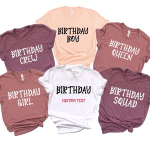 Birthday Squad Shirts, Dad tees, Birthday Crew Shirt, Shirt, Custom Birthday Shirts, Adult Birthday Party Shirt, Gift for Her, Gift for mom
