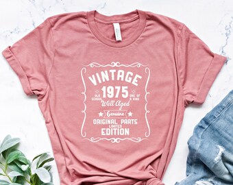 50th Birthday Shirt, Vintage 1975 Shirt, 50th Birthday Gift For Women, 50th Birthday Gift For Men, 50th Birthday Best Friend