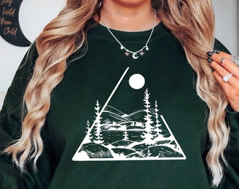 Mountains Sweatshirt, Hiking Hoodie, Camp lover sweatshirt, Camping Sweatshirt, Nature Sweater, Mountains Calling Sweater, Xmast Sweatshirt