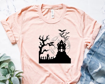 Just A Girl Who Loves Halloween Shirt, Halloween Shirt, Halloween Funny Shirt, Halloween Party, Scary Halloween Shirts, Halloween Tshirt
