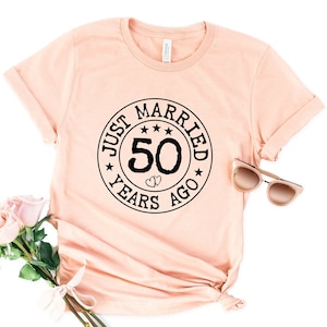 50th Wedding Anniversary Shirts, Parents Tshirt, 50th Wedding tshirt, 50th Anniversary Married Tshirt, 50 Years Custom Shirt, Gift for her