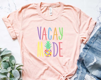 Vacation Shirt, Vacay Mode Shirt, Vacation Shirts for Women, Funny Travel Shirt, Vacay Mode, Vacation Tees,Traveler Gift,Womens Travel Shirt