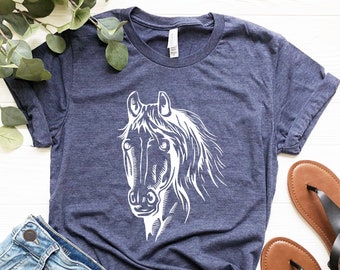 Horse Shirt, Horse Lover Tee, Horse Girl Shirt, gift for Mother, Horse Lover Tees, Horse Lover Gift, Love Horses Shirt, gift for women