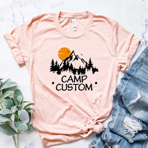Custom Camp Shirt, Camp Life Shirt, Camping Friend Gift, Summer Camp Shirt, Camping Lover Shirt, Simple Camping Shirt