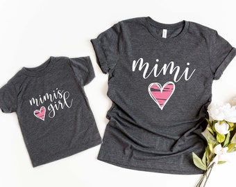 Mimi's Girl Shirt for Grandparents Day Tee Matching Grandma Shirt Gift for Mimi from Grandkids Gift for her Mama tee for mother's day