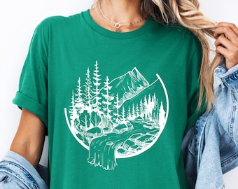 Mountains Tee T-Shirt, Hiking Shirt, Mountain Shirt, Mountains Shirt, Camping Shirt, Nature Shirt, Mountains Calling