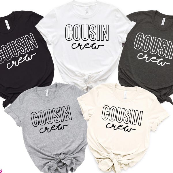 Customizable Cousin Crew Shirt for Matching Cousins Trip Shirt Cousin Squad tshirt Camping Crew Tee Matching birthday tees