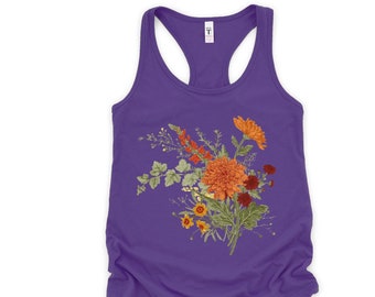 Wildflower Tshirt, Wild Flowers Shirt, Floral Tshirt, Flower Shirt, Gift for Women, Ladies Shirts, Best Friend Gift, Tank Top Shirt
