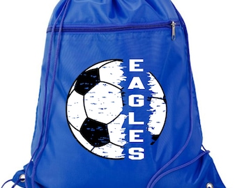 Custom Soccer Backpack, Custom Sport Bag, Personalized Bag, Soccer Lover Gift, Custom gym bag, Personalized Backpack, Youth Sports Bag