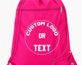 Custom Drawstring Backpack, Custom Sport Bag, Personalized Bag, Custom gym bag, Personalized backpack
