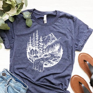 Mountains Tee T-Shirt, Hiking Shirt, Mountain Shirt, Mountains Shirt, Camping Shirt, Nature Shirt, Mountains Calling