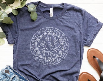 Mandala Shirt, Mandala T-Shirt, Cute Spring Shirt, Cute Shirt for Woman, Cute Mandala Shirt, Gifts for Her, Flower Shirt Pretty