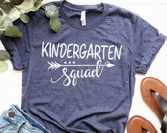 Kinder Squad Shirt Kindergarten Crew Teacher Shirt Kinder Squad Kinder Teacher Shirt Kindergarten Teachers Kindergarten shirt