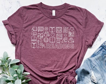 It's A Good Day To Read Tshirt, Book Shirt Women, Reading Shirts, Book Lover Gift for Readers, Bookworm, Books, Bookish, Librarian day Gifts