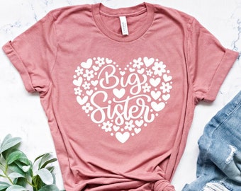 Big Sister Gift Shirt, Baby Announcement Shirt, Toddler, Youth Shirt for Big Sister, New Big Sister, Funny Birthday Gift