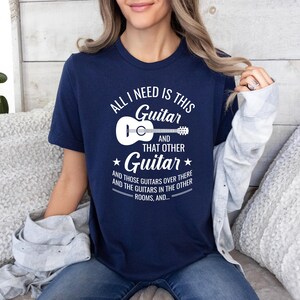 All I Need This Guitar, Acoustic Guitar T-Shirt, Musician Tee, Guitar player gift, Cool guitar band shirt, Music lover tee, Guitar Lover Tee