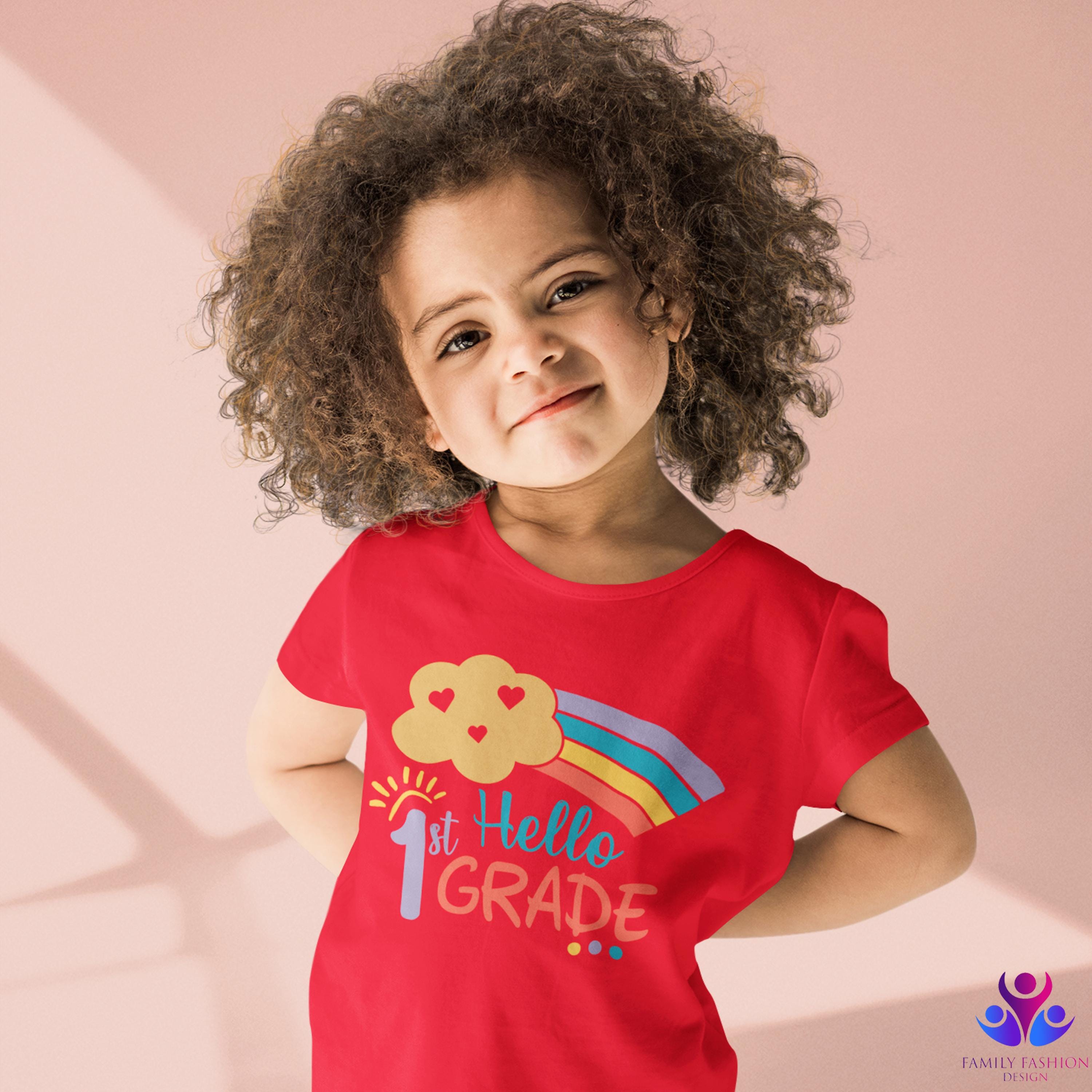 Hello First Grade Shirt Back to School Teacher Shirt First Day of