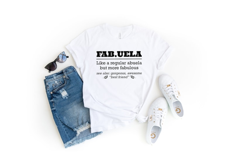 Fabuela Definition T-shirt, Gift For Mom Spanish, Grandma Shirt, Glamma Shirt, Mom Life Shirt, Nana T-Shirt,Fabuela gifts Mothers Day Tshirt image 4