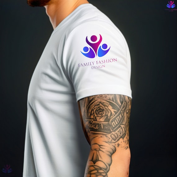Custom T-Shirt, Custom Logo Shirt, Custom logo on shoulder shirt, Custom text shirt, Personalized gift, Team Logo Shirt